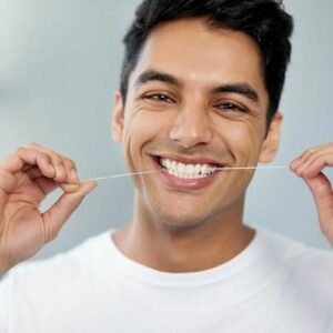 Flossing Teeth